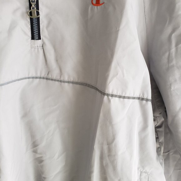 Champion Large Jacket and XXL Pants Grey & Orange Matching Track Suit - Picture 5 of 10